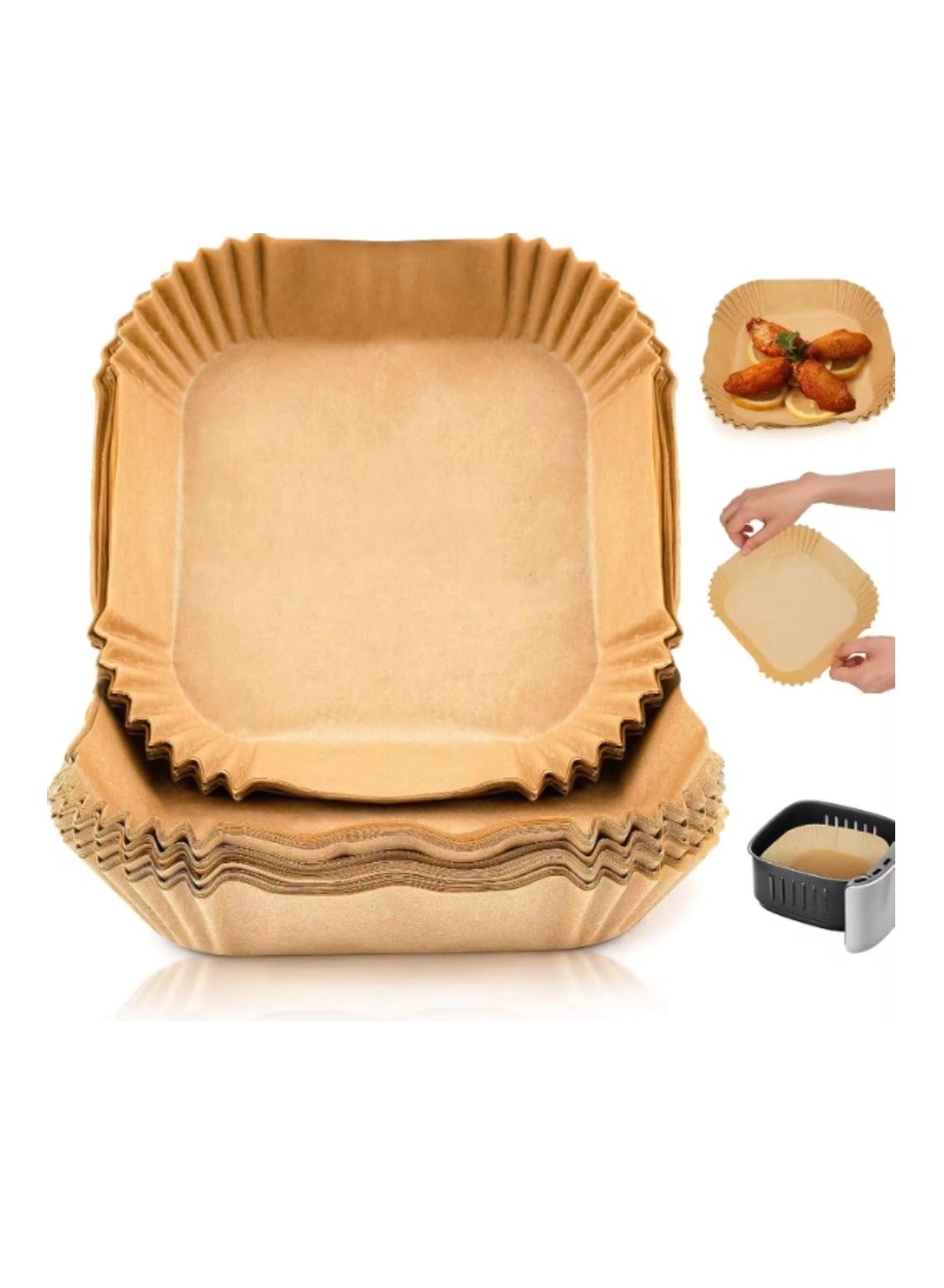 Air Fryer Paper Liners - food-grade parchment paper 100 piece(s)
