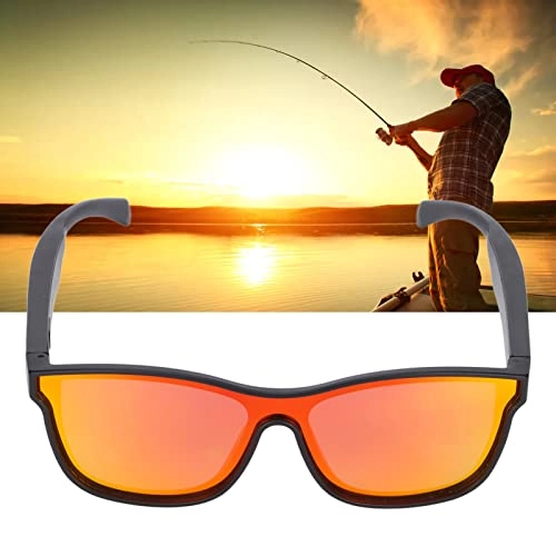 Smart Wireless Bluetooth Glasses - Open Ear Orange Red Lens