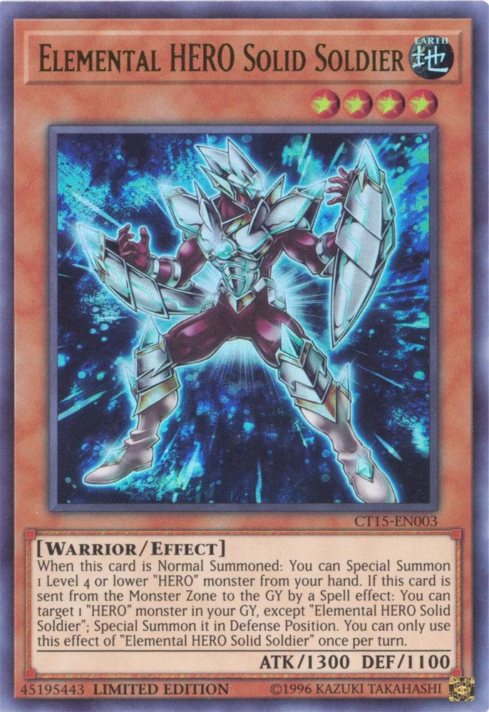 Yu-Gi-Oh! Elemental HERO Solid Soldier CT15-EN003