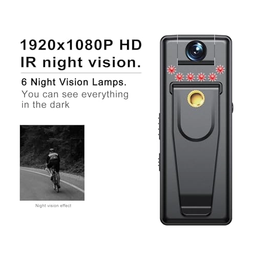 Mini Wearable Body Camera - 1080p + Memory Card - 128GB