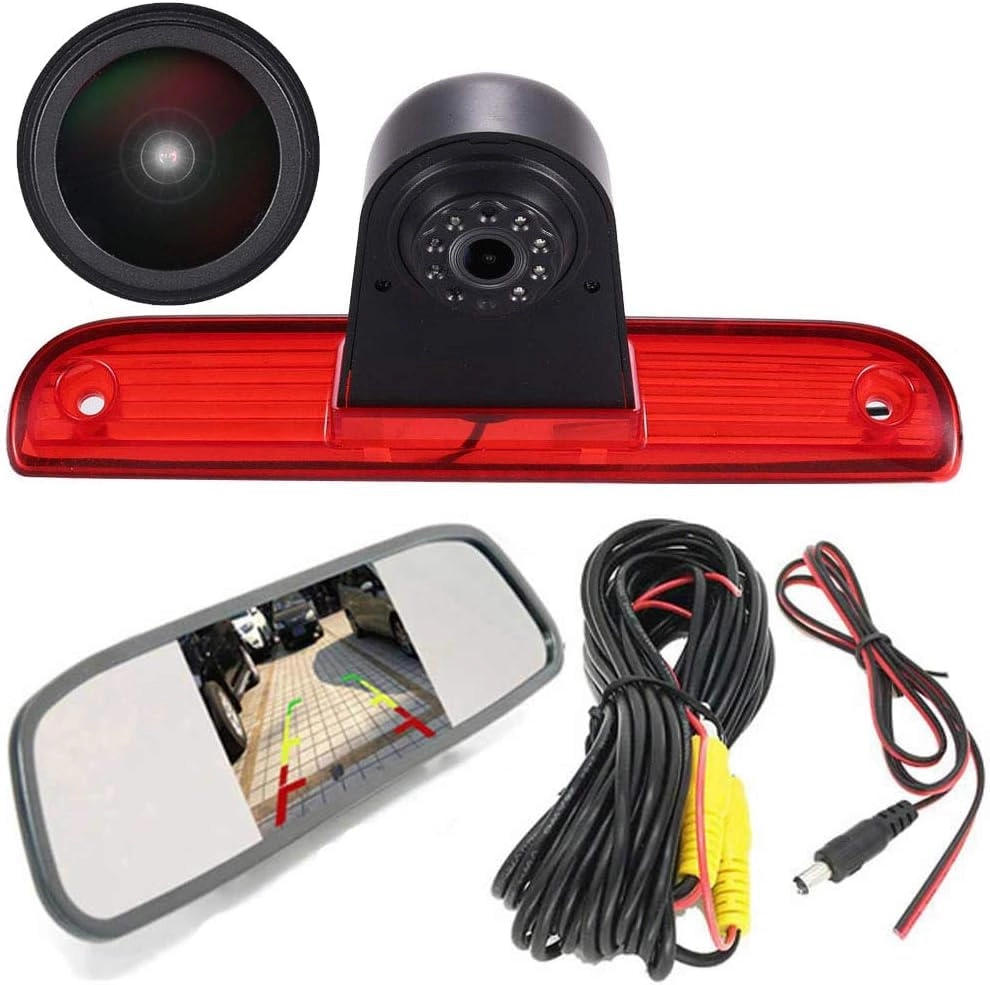Reversing Camera + LCD Colour Display Monitor - Night vision AHD video signal or CVBS signal 1280 x 720 pixels
