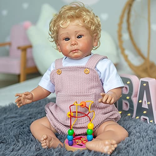 Huxley Reborn Baby Doll - 58CM Silicone vinyl Rooted Blonde Hair