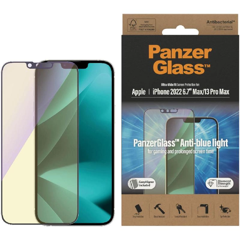 Ultra Wide Fit Clear Tempered Glass Screen Protector for iPhone 16 Plus