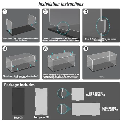 Acrylic Display Case - 1 1/18 Lego car 75380 42173 42169 42161 42151 42123