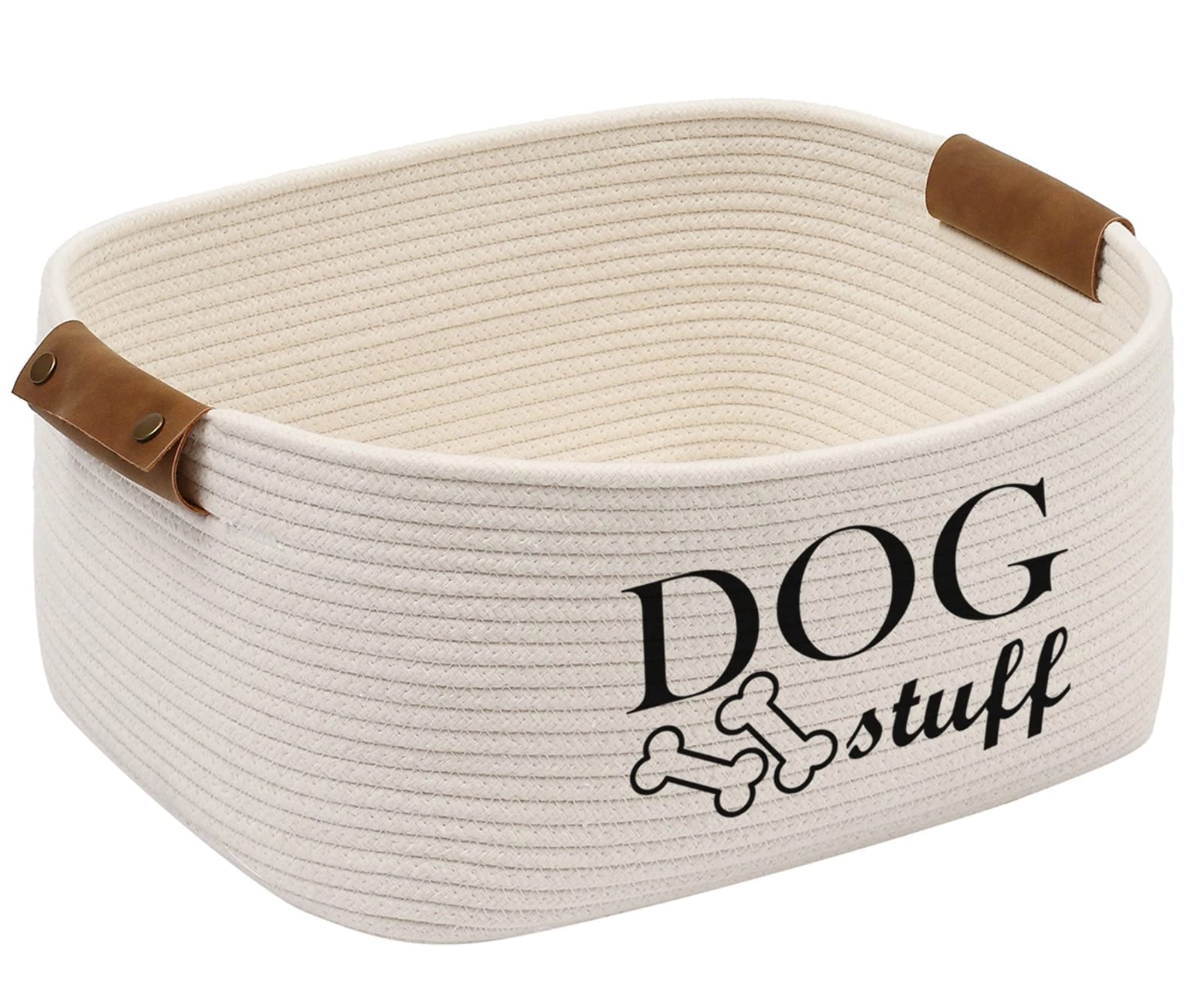 Morezi Dog Toy Storage - 15" Lx 12.5" W x 7" H Beige