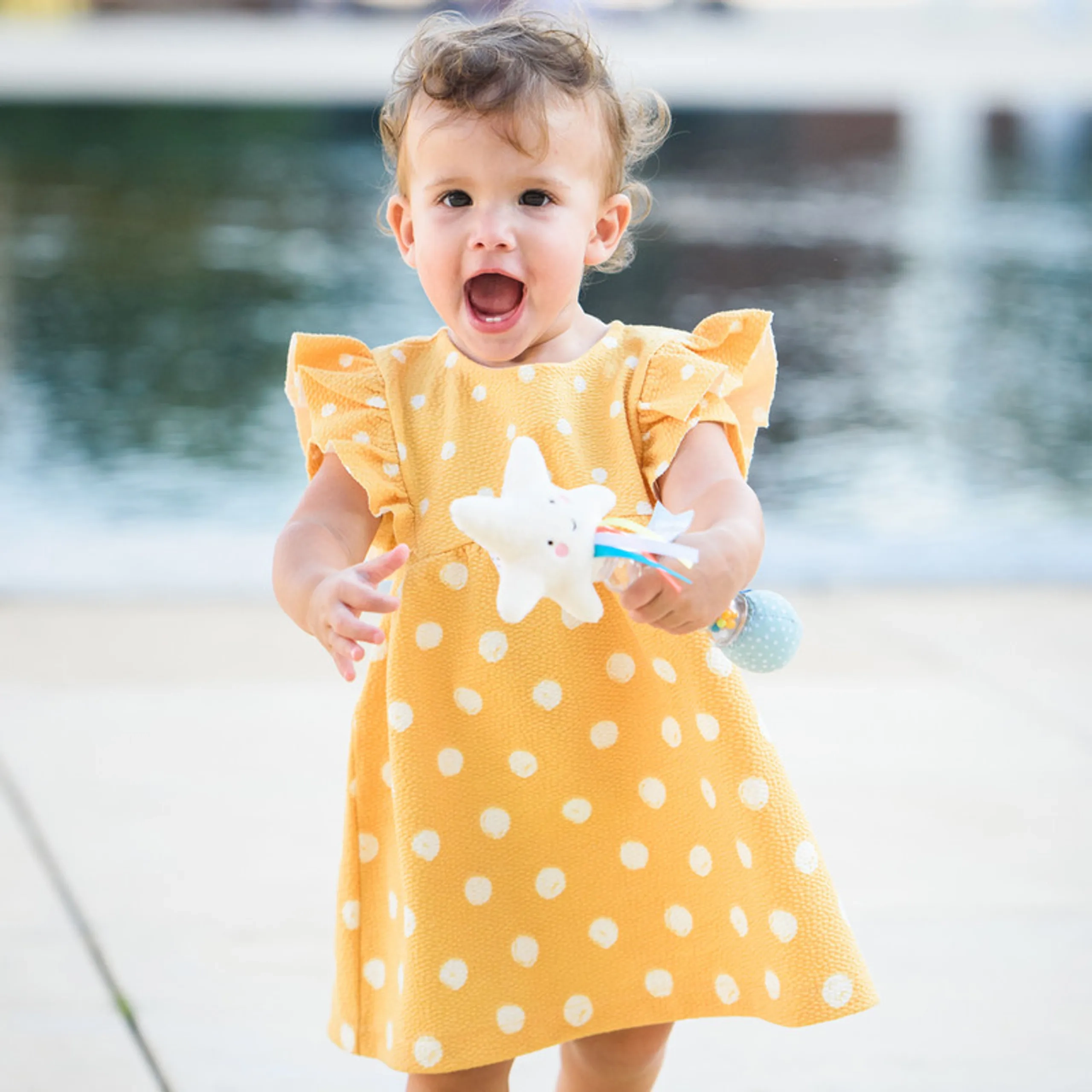 Mini Moon Star Rainstick Musical Toy - 0 months+