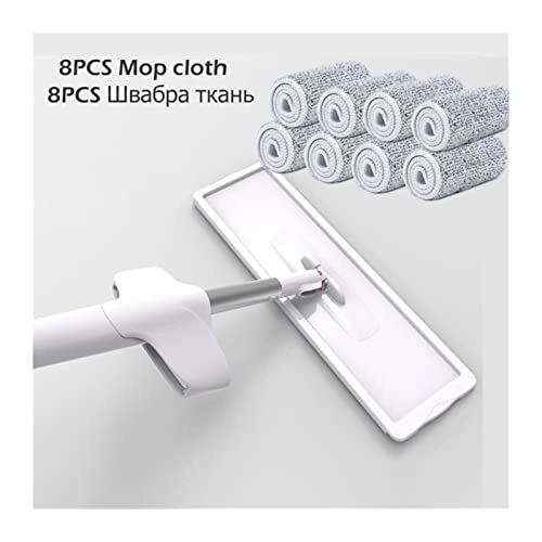 Handheld Steam Mop - White 4pcs Rag M