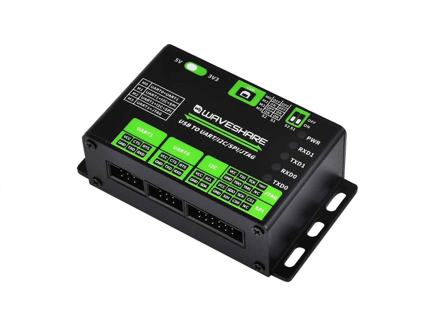 Waveshare USB to UART/I2C/SPI/JTAG Converter