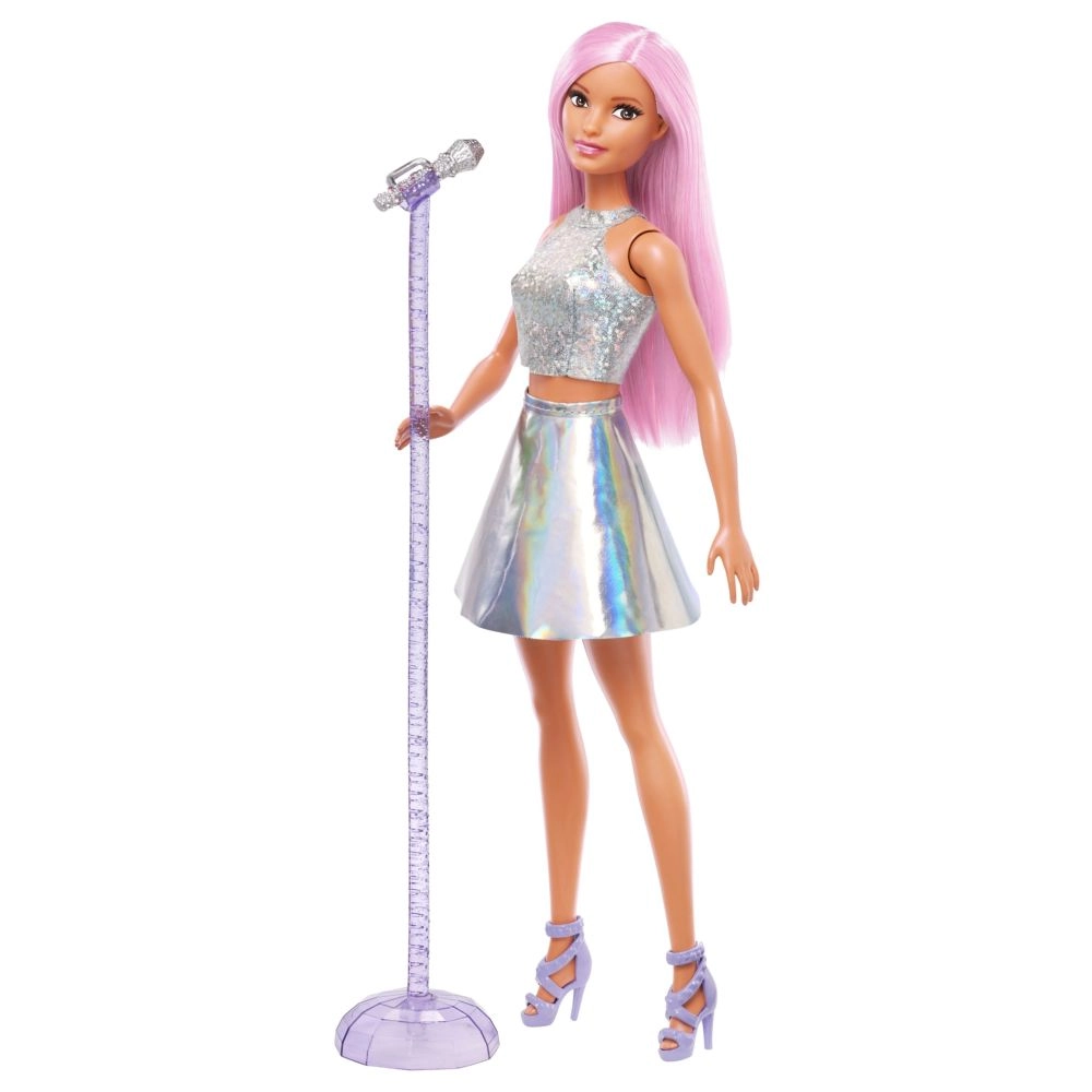 Mattel Barbie Pop Star - Pink Hair Microphone Stand Ages 3+