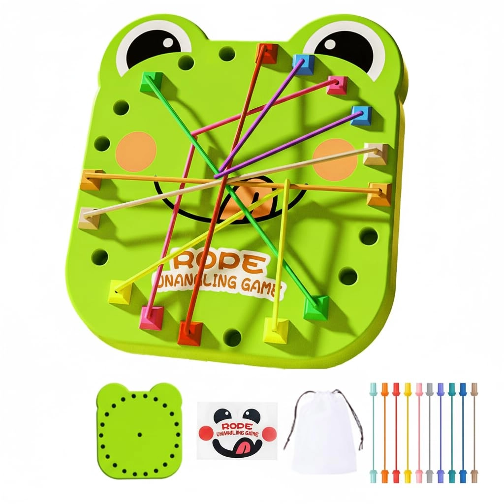 KASTWAVE Rope Puzzle - Frog Green
