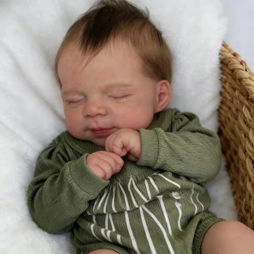 Reborn Baby Doll - 18 Inch Full Silicone Vinyl Boy Ages 36 months+