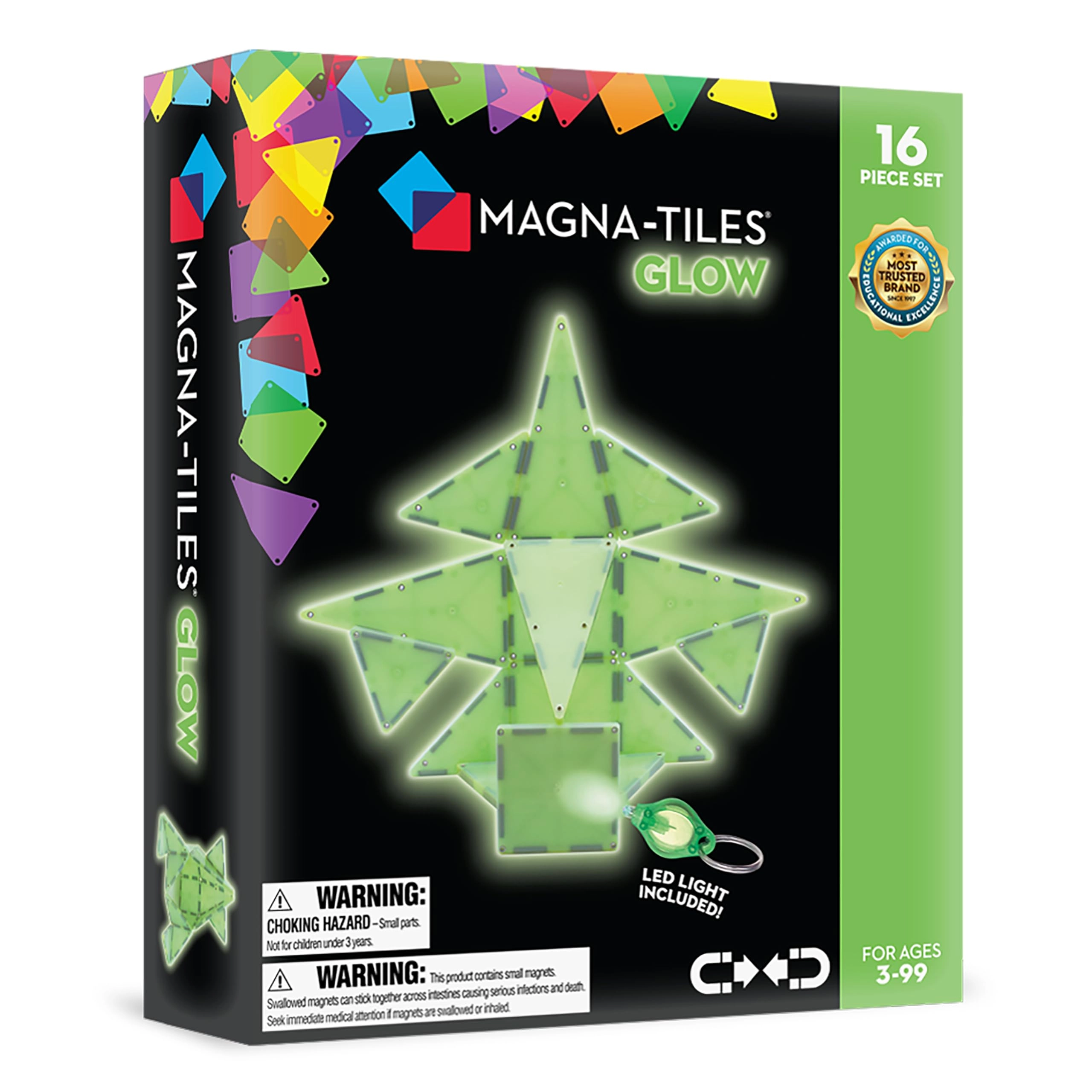 Magna-Tiles Glow in the Dark - Engineer 16 pcs
