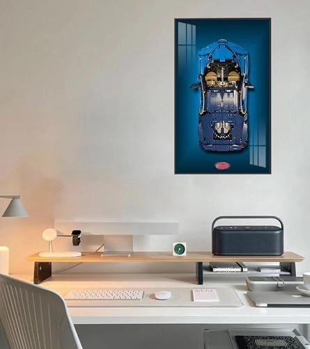 Display Wallboard - for LEGO 42083 Bugatti with Light