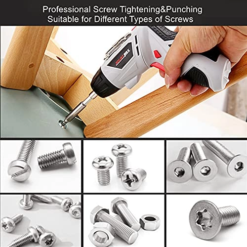 USB Rechargeable Cordless Electric Screwdriver - 1300mAh