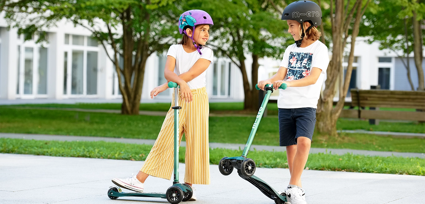Maxi Micro Deluxe ECO 3-Wheel Kick Scooter – 120/80 mm Foldable