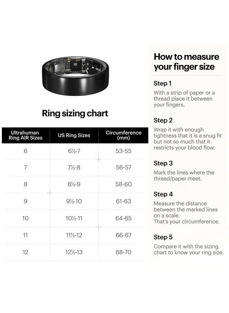 Ring AIR - Size 14 Matte Grey