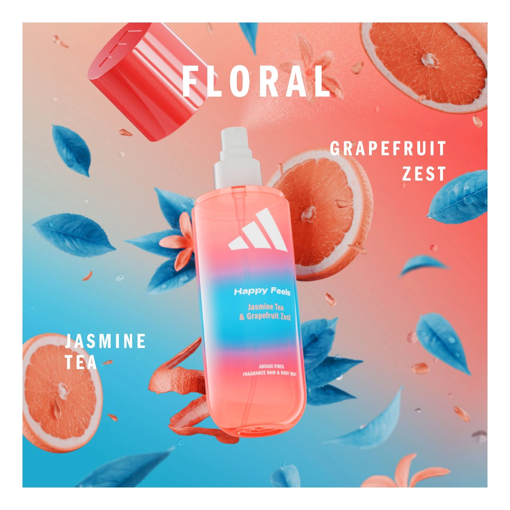 Vibes Happy Feels - 236ml Jasmine Tea and Grapefruit Zest