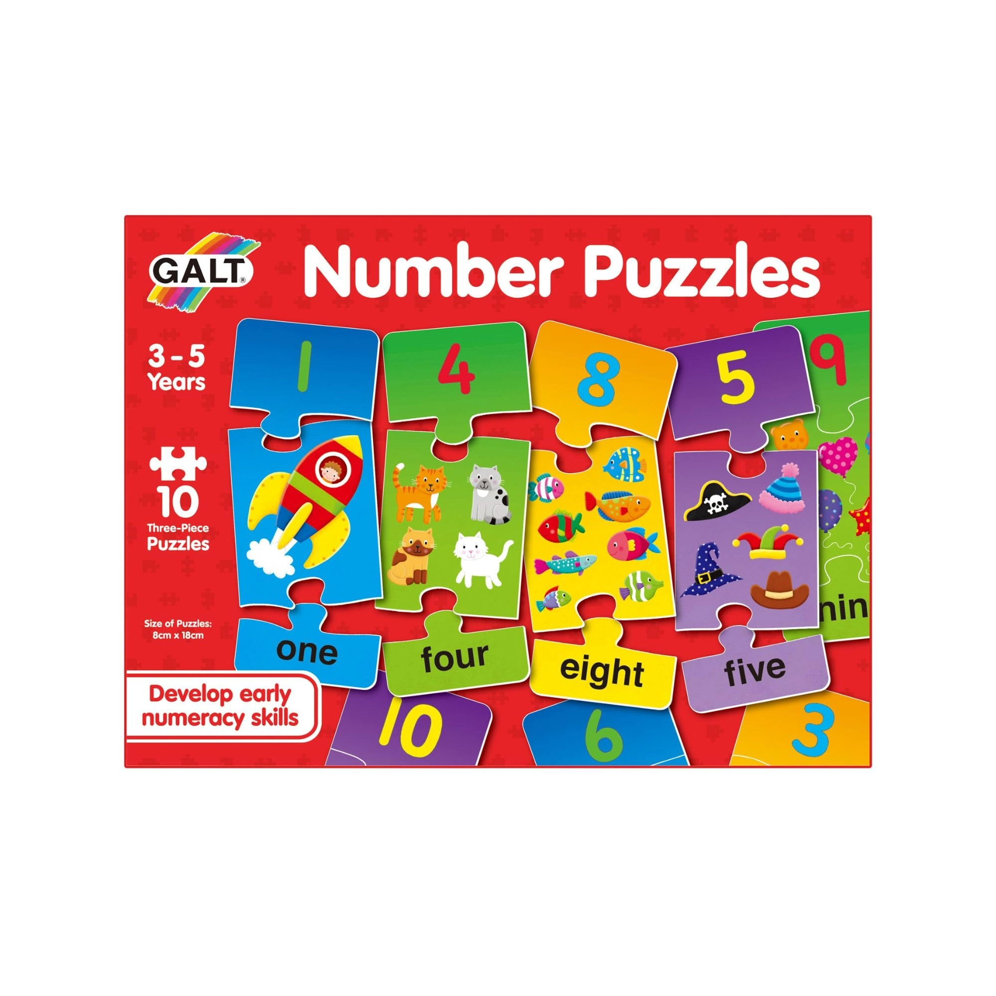 Number Puzzles - 3 Years Plus 3 pieces