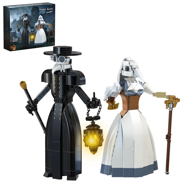 YXMUGXY Plague Doctor Building Blocks Set - 500pcs