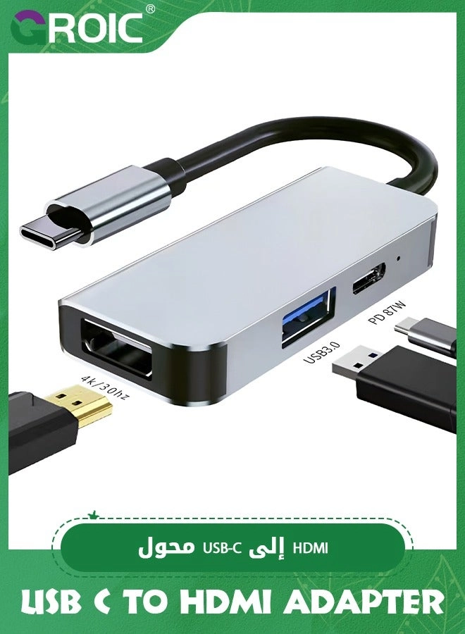 GROIC USB C to HDMI Adapter - USB 3.0 4K