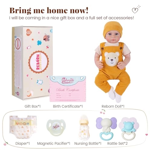 Reborn Baby Doll - 20 Inch Soft Vinyl and Cloth Body Boy Ages 3+