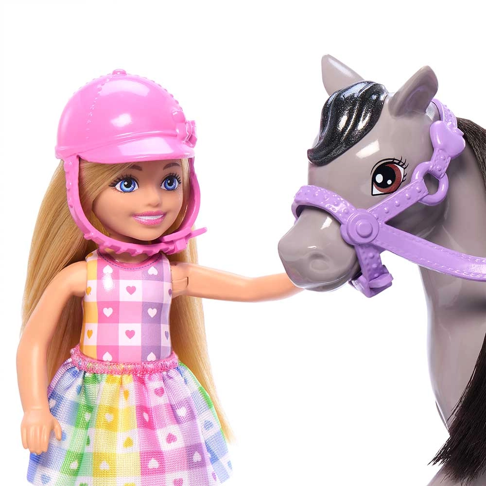 Chelsea Doll - Blonde + Pony - Pink Saddle