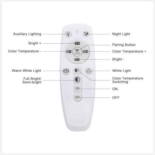 Crystal Ceiling Light - 3000k-6000k Dimmable