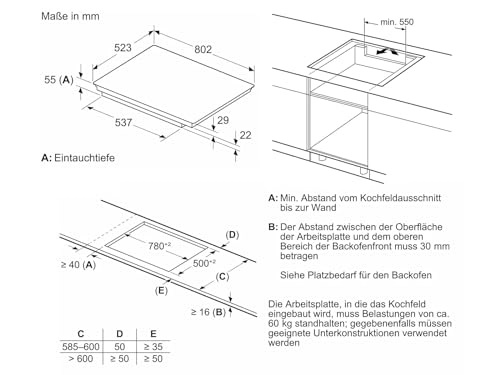 N90 T58STS1L0 Induction hob