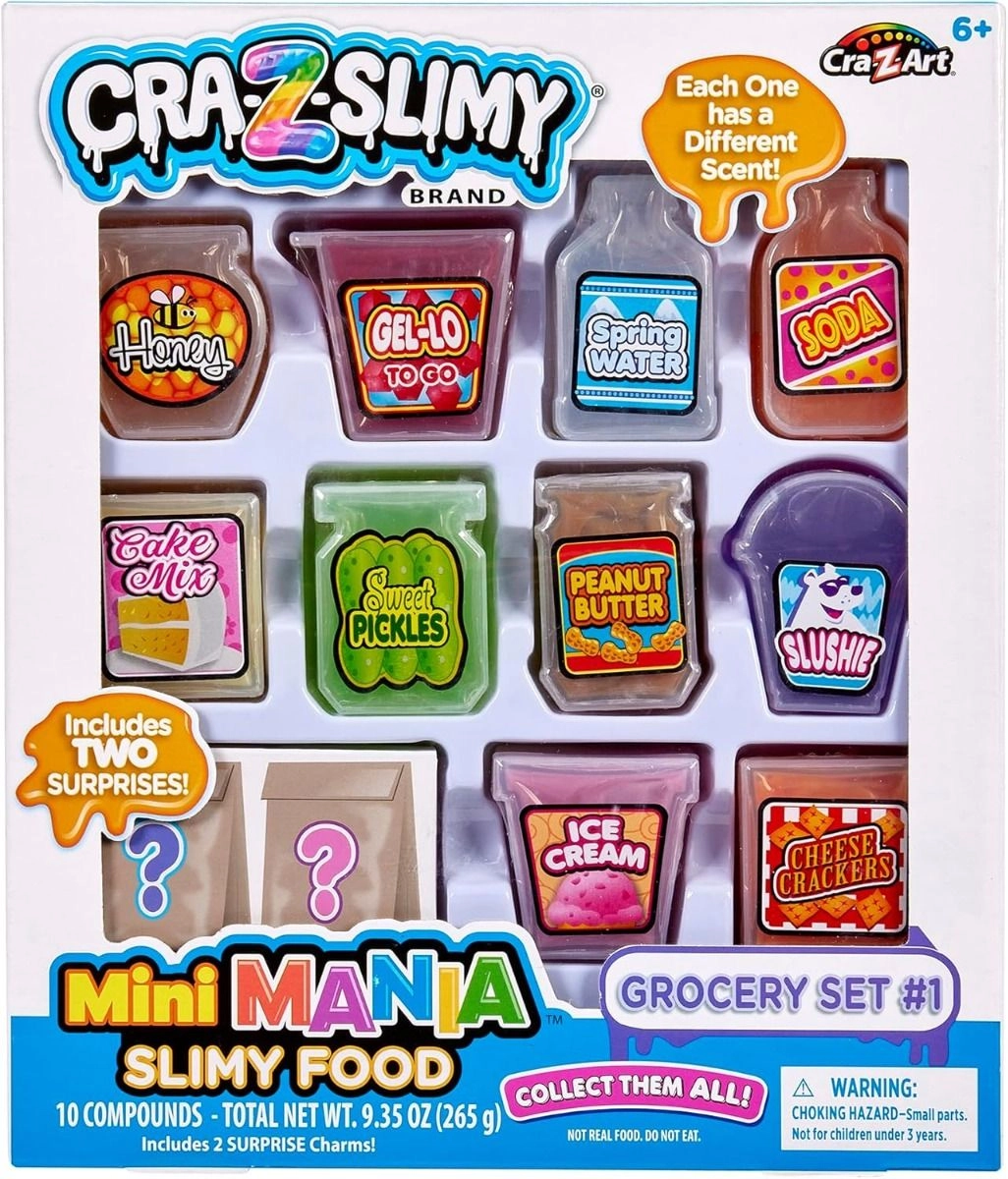 Cra-Z-Art Mini Mania Slimy Food Kit - 6+ years 10 pcs