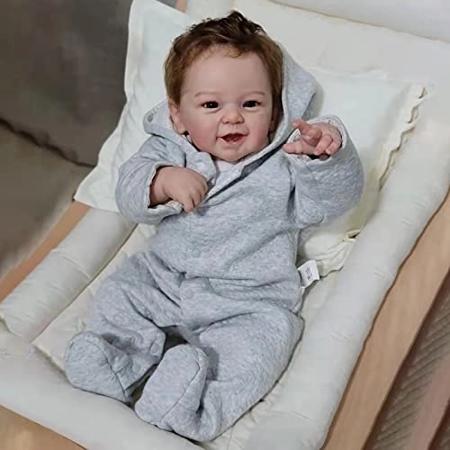 Reborn Baby Doll - 55cm Soft Silicone Limbs Cloth Body