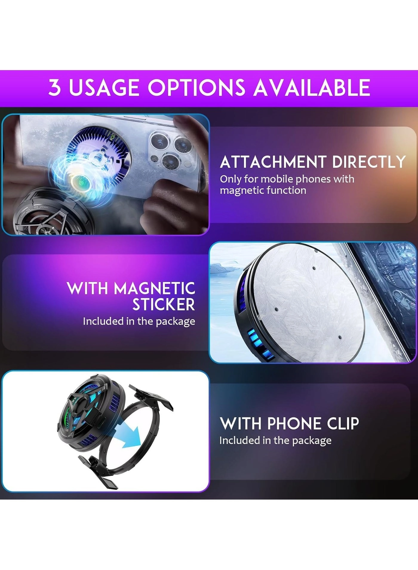 Magnetic Phone Cooler - iPhone iPad Android Tablet