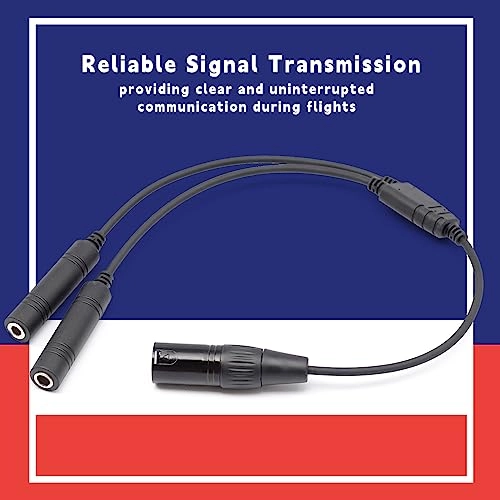 Headset Adapter for Airbus XLR 5 Pin - GA Dual Plug