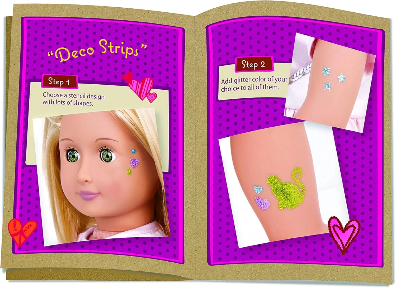 Rosalyn Glitter Tattoo Deco Doll - 18 inch Multicolor