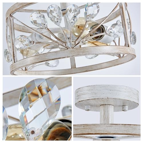 Crystal Leaf Chandelier