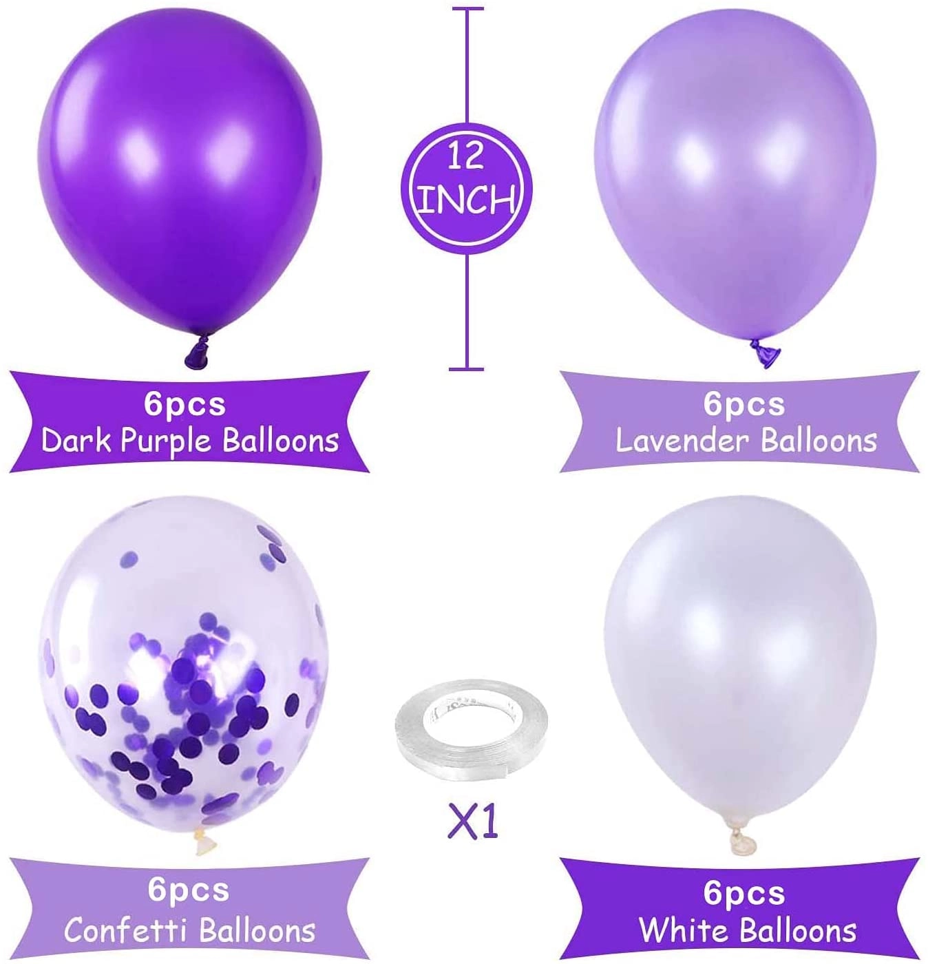 24-Pieces Latex Confetti Balloons - Father's Day