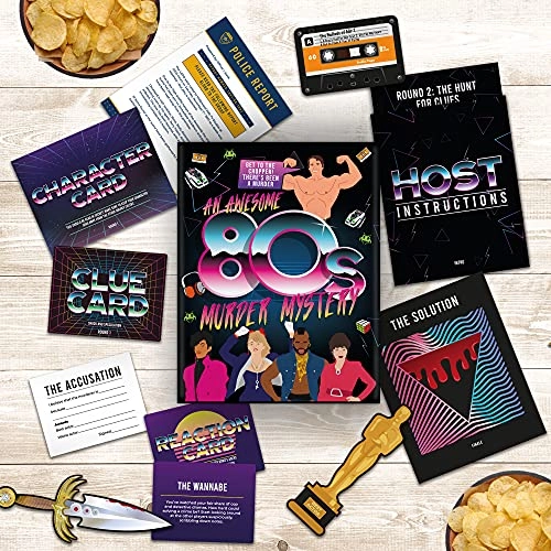 An 80s Murder Mystery - Family Party Game