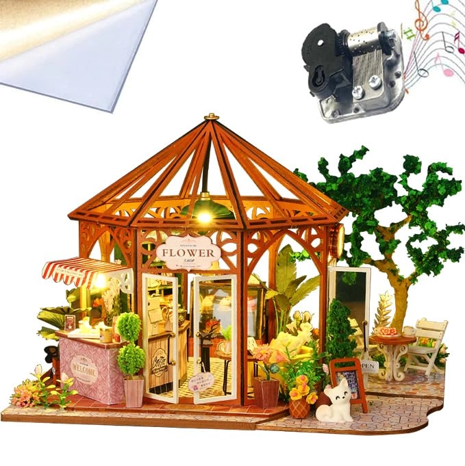 Miniature Wooden Dollhouse Furniture Kit - Creative Room 1:24