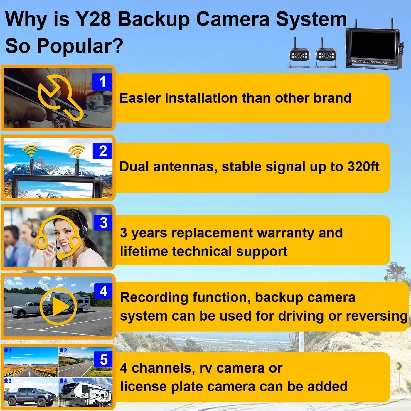 Backup Camera - Night Vision 1080P