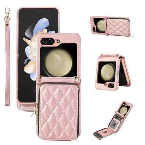 Miagon Folio Case for Samsung Galaxy Z Flip 5