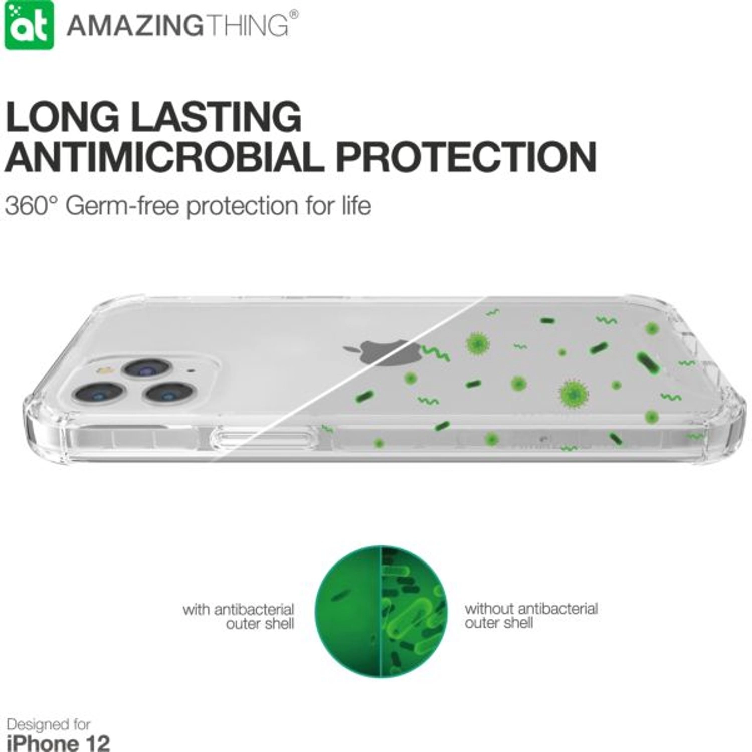 Novoboost Back Case for Apple iPhone 12 Pro Max - TPU Clear