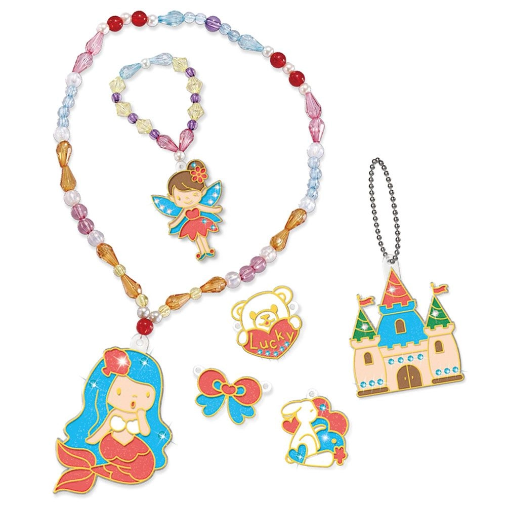 SAMBOX DIY Crystal Pendant Making & Coloring Set - XL Princess