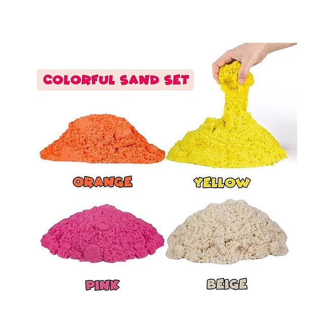Magical Play Sand - Never Dries 14 Pieces Kit