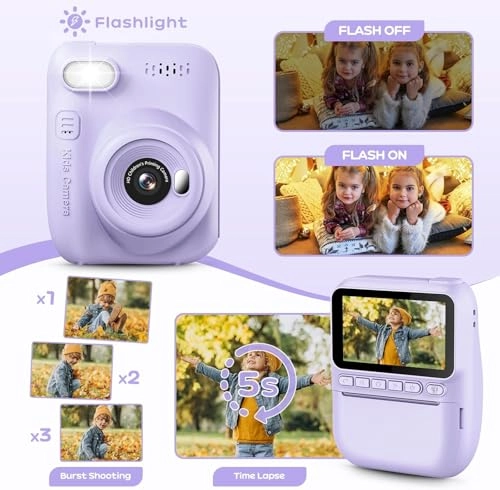 Kids Instant Camera - 3.0 Inch 14MP 1080P