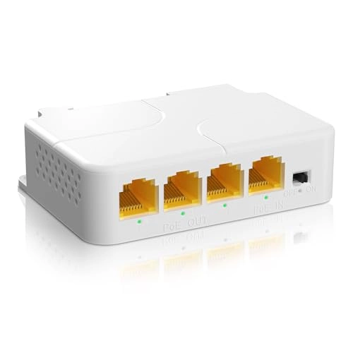 1 in 3 Out Gigabit PoE Extender - 3 Port IEEE 802.3af/at 1000Mbps