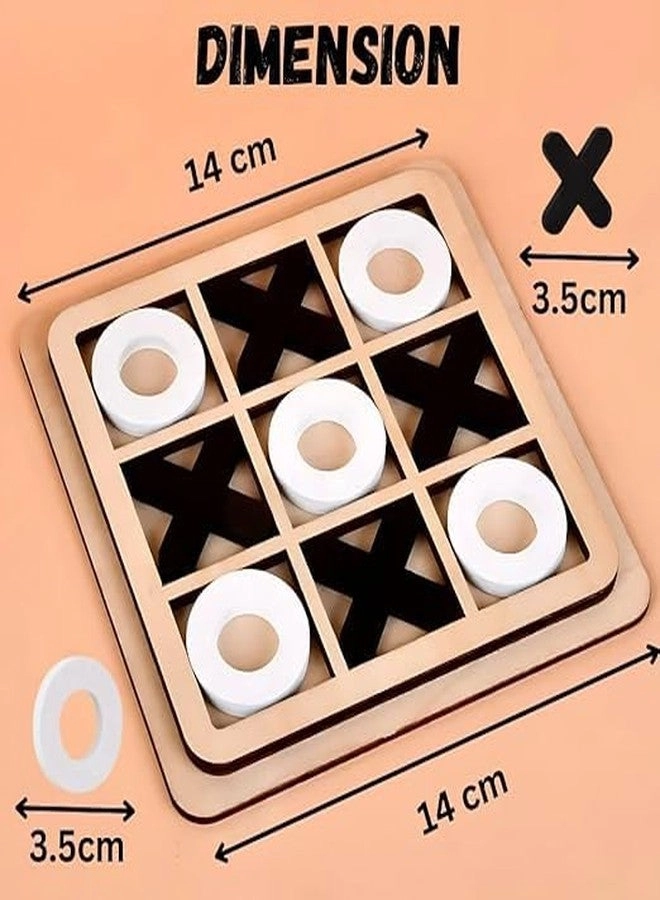 Classic Wooden Tic Tac Toe - XOXO Tabletop