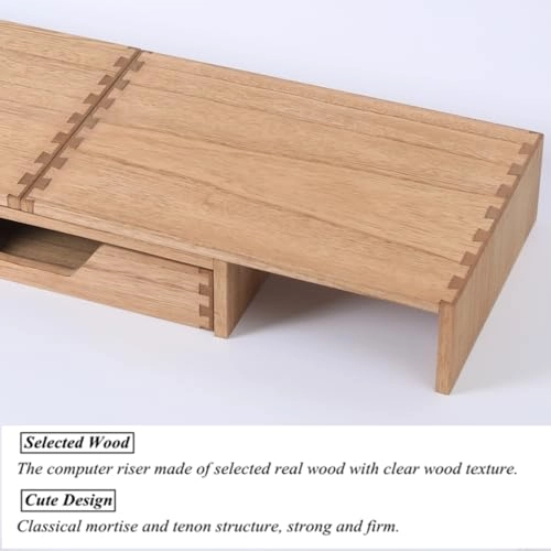 Wood Monitor Stand for Workplace
