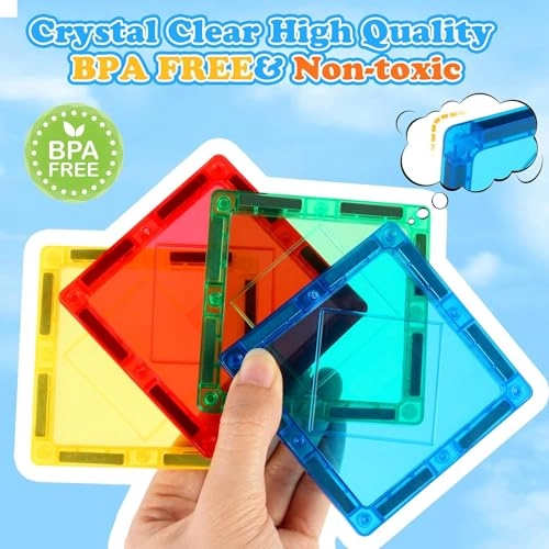 Magnetic Building Tiles - 50 pcs