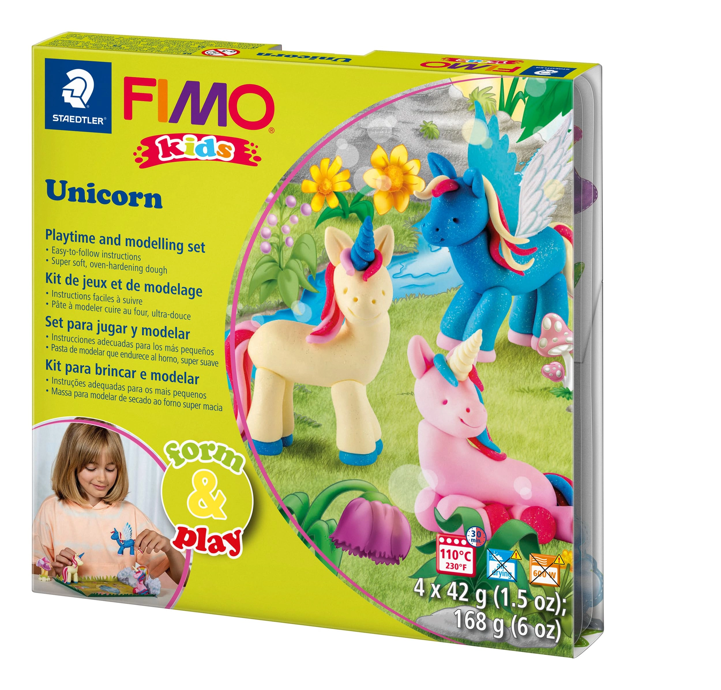 Staedtler FIMO Kids - Polymer Clay Set Unicorn 4 pcs