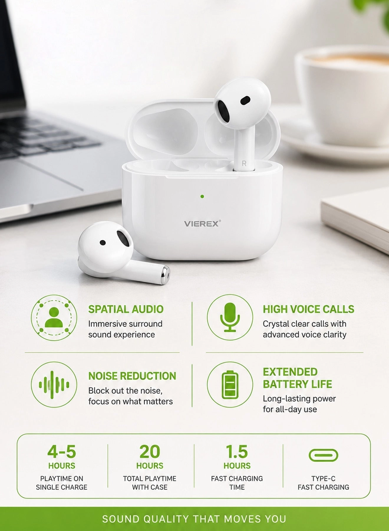 VE-F4 Plus Wireless Earbud