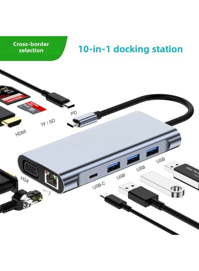 Type-c Docking Station - 5-in-1 Usb-chub Gigabit Network Card
